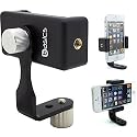 AccessoryBasics 360° Swivel Smartphone Holder with 5/8" Metal Tripod Microphone Mic Stand Adapter Mount for All Smartphones
