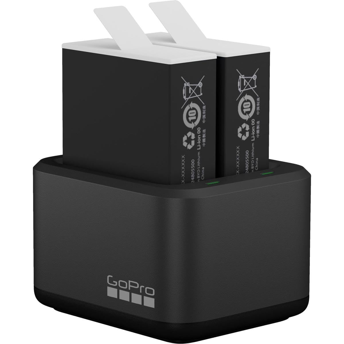 GoPro Dual Battery Charger + 2 Enduro Batteries (HERO12 Black/HERO11 Black/HERO10 Black/HERO9 Black) - Official GoPro Accessory