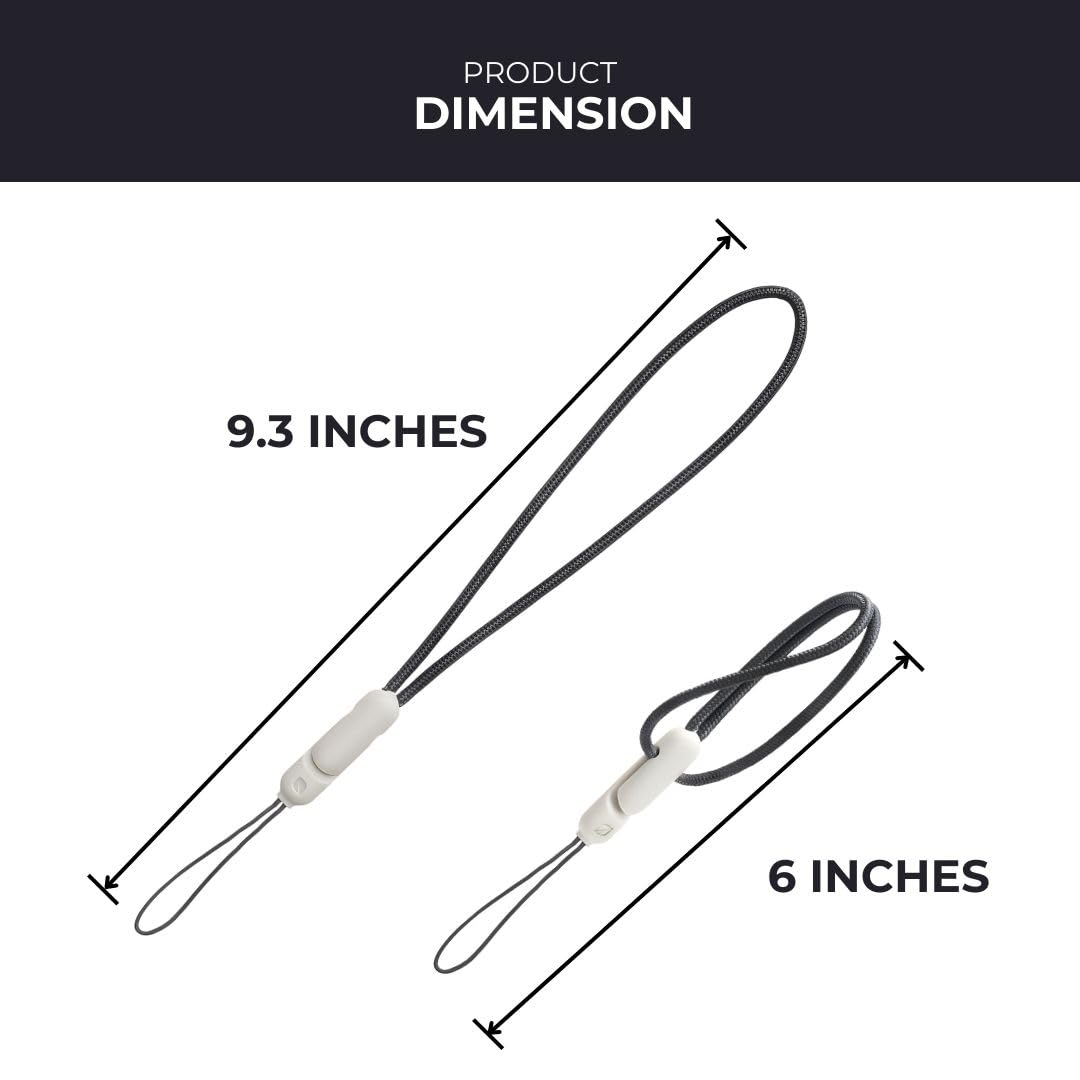 Performore Adjustable Anti-Drop Wrist Lanyard Universal Detachable Strap with Clip Lock Secure Tether for Phone, Camera, Flash Drive, Keychain & ID