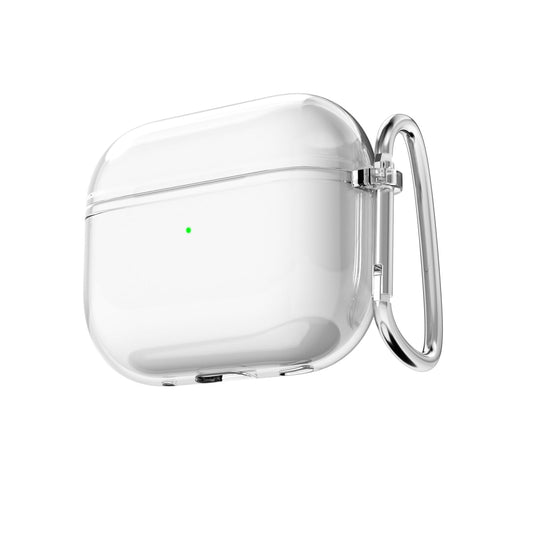 LoeoeL for Airpods 3 Case Clear, Transparent Silicone Cute Girly Airpods 3rd Generation Case with Keychain, Hard Shell Plastic Airpods Cover