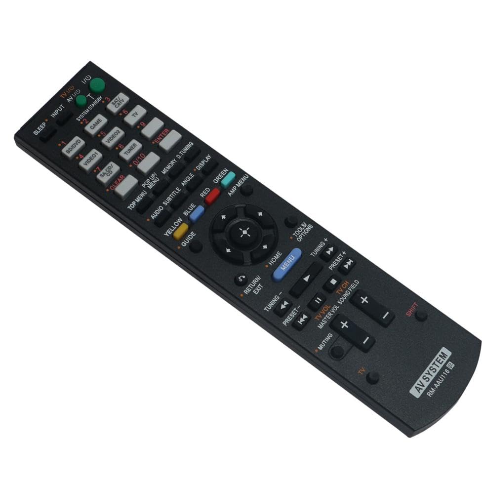 RM-AAU116 Replacement Remote Control for Sony Audio AV Receiver Home Theater System in Living Rooms or Rooms, No Programming or Pairing Needed