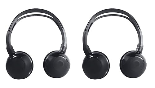 Chevy Suburban Wireless DVD Headphones For 2003-2016 Model Years - Over Ear Headphones with Passive Noise Cancellation - IR Music Headphones