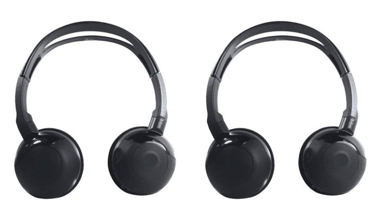 Chevy Suburban Wireless DVD Headphones For 2003-2016 Model Years - Over Ear Headphones with Passive Noise Cancellation - IR Music Headphones