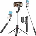 67" Detachable Phone Tripod Selfie Stick, Extendable Portable Cell Phone Stable Camera Easy Selfie Tripod Stand, with Wireless Remote, Ideal