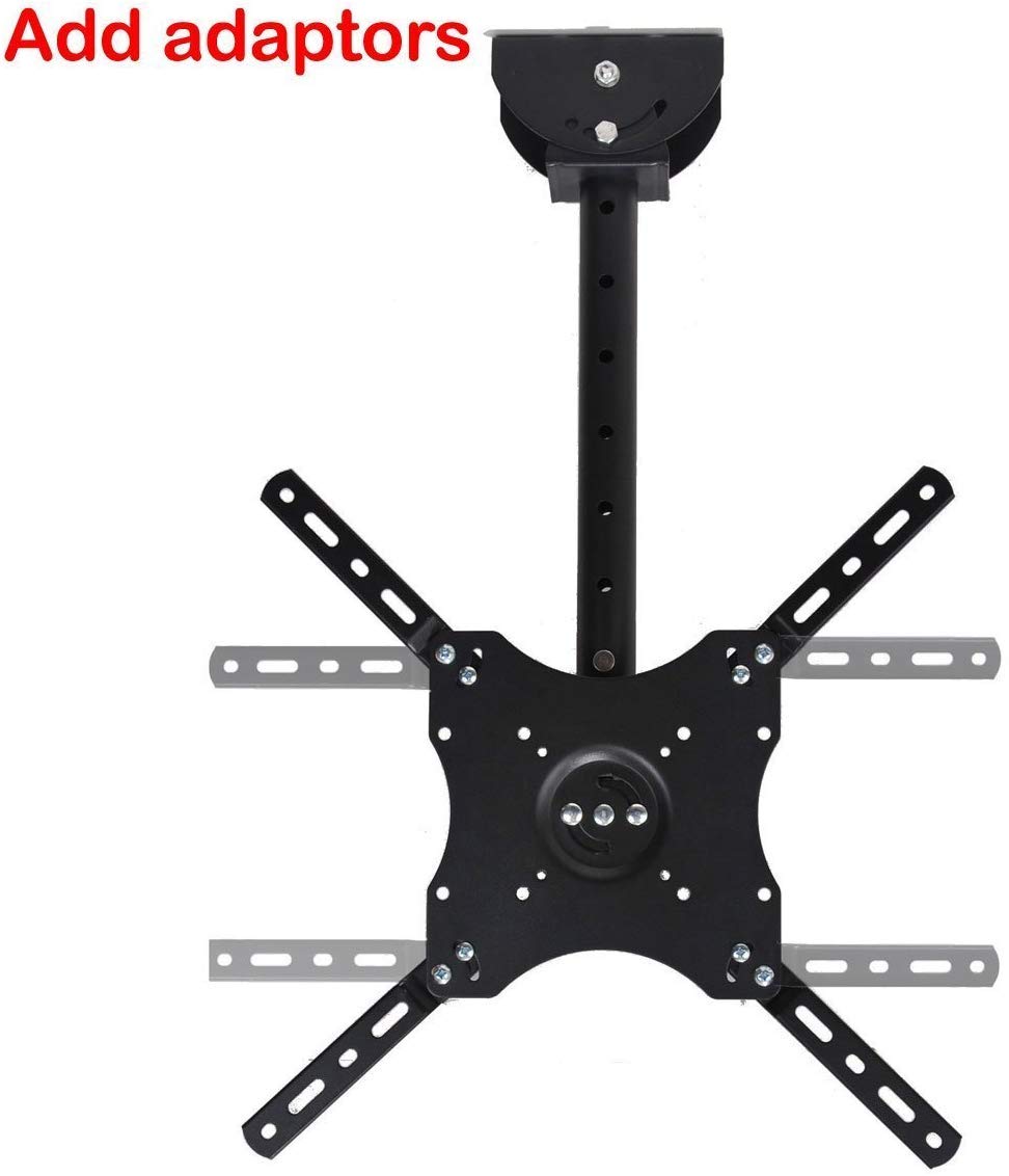 VideoSecu Black Ceiling Mount Bracket Fits LG 32" -65" 32LH20 32LH30 32LF11 32CL20 37LH20 37LH30 37LF11 50LA6970 55LA6970 55LA6900 LCD LED TV 1JS