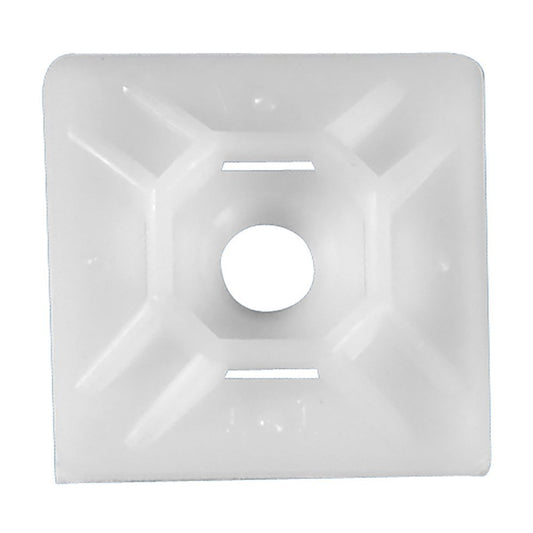 Aviditi Natural Cable Tie Mounts, 3/4" x 3/4", Pack of 100 (CTM33N)