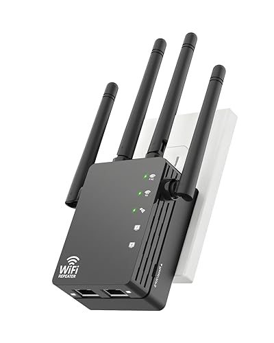 WiFi Extender Signal Booster for Home, WiFi Extender, Long Range up to 12880 Sq Ft and 105 Devices, Internet Extender WiFi Booster, WiFi Repeater