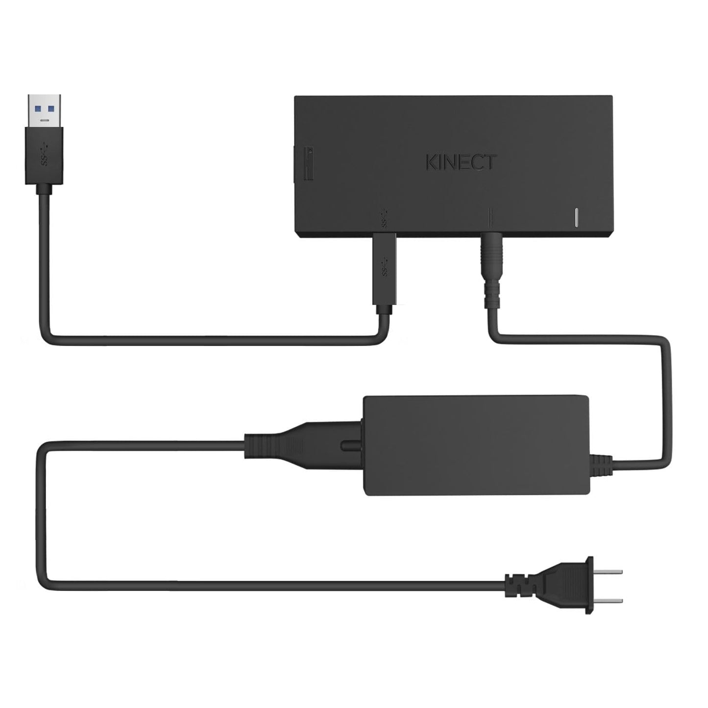 TNP Kinect Adapter for Xbox One S/X & Windows PC - Easy to Use, USB 3.0, Includes Power Adapter, AC Power Cable & USB 3.0 Cable