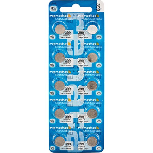 RENATA 399 Non-rechargeable Battery, Watch, Single Cell, Silver Oxide, 55 mAh, 1.55 V, SR57 (1 piece)