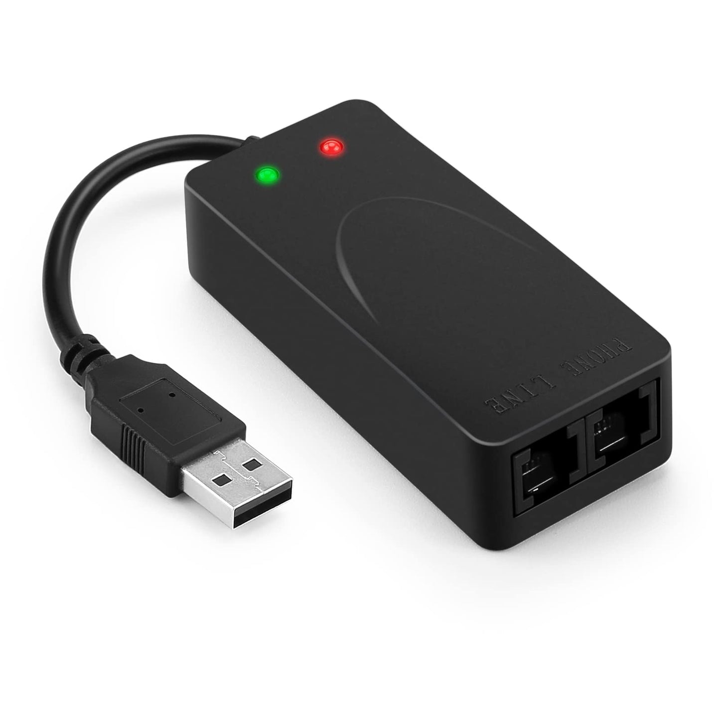 AGPtek External USB 2.0 3 in 1 Data Voice Dial Up Modem 56K V.92 V.90 CX93010 WIN7 Receive Send Fax on Computer with RJ11 Cable