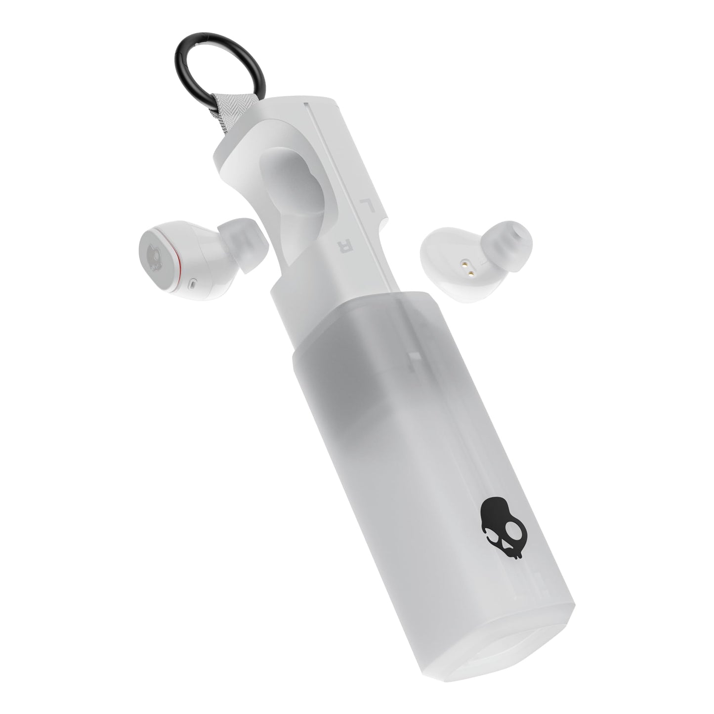 Skullcandy Dime 360 Wireless Earbuds with Clip-Anywhere Case - Bone