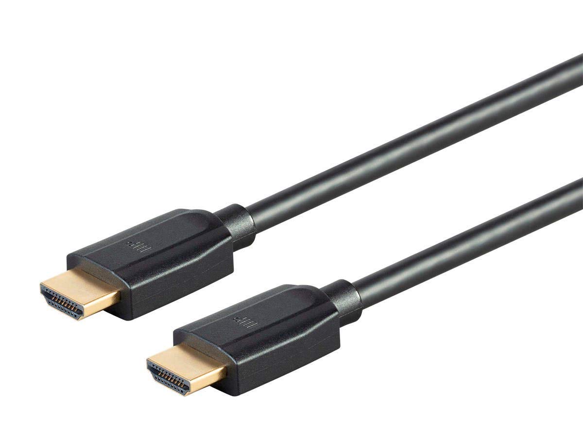 Monoprice 8K Ultra High Speed HDMI Cable - HDMI 2.1, 8K@60Hz, 4K@120Hz, 48Gbps, HDR, VRR, 6ft, Black - 3 pack