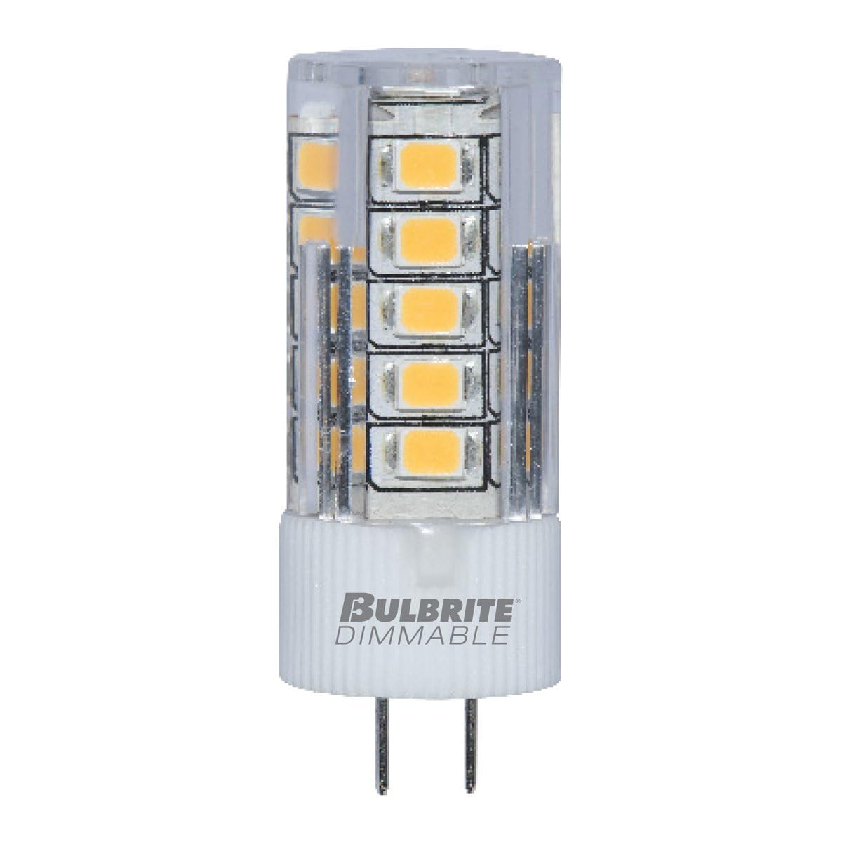 Bulbrite LED Mini JC Non-Dimmable Bi-Pin Base (G4) Light Bulb 25 Watt Equivalent 3000K, Clear 1-Pack