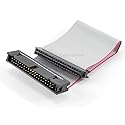 CablesOnline, 6-inches 40-Pin (2x20) 2.54mm-Pitch IDC 40-Wire Flat Ribbon IDE Extension Cable, FI-006
