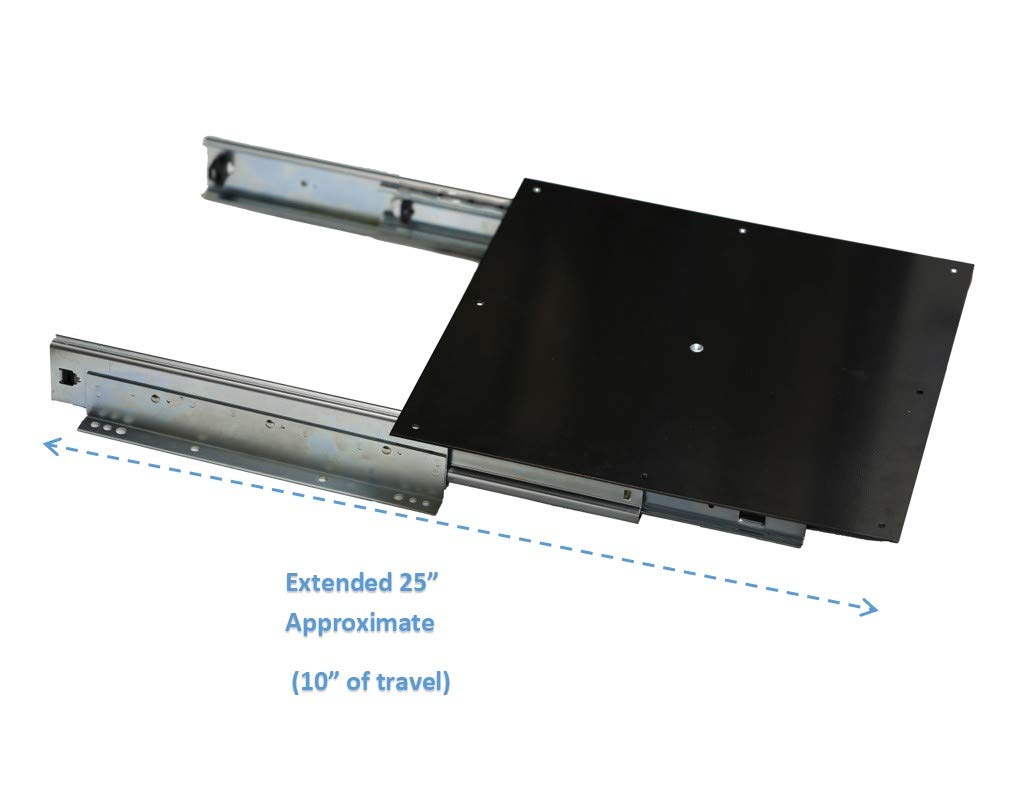 TV Pullout - 300 lbs. Heavy Duty - Full Extension TV Pull Out for Old CRT StyleTVs