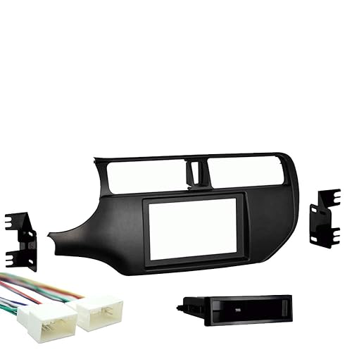 Harmony Audio Radio Install Bundle Fits Kia Rio 2016 2017 with Metra 99-7368B Single or Double DIN Dash Kit