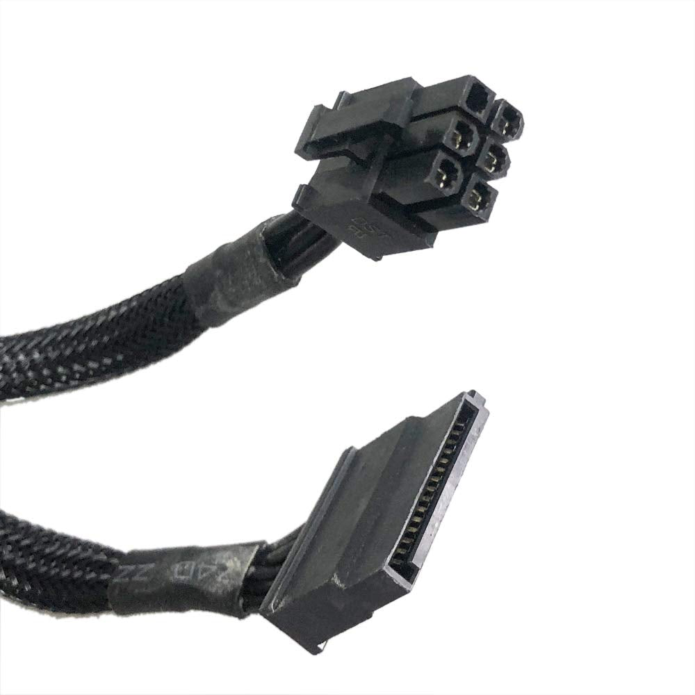 GinTai 6 pin to 2X SATA Power Supply Cable for EVGA Supernova 650 750 850 1000 G2 G3/ 750 850 1000 1300 1600 2000 G+/ 550 650 750 850 GA/ 650 750 850