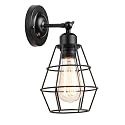 Mengjay Vintage E26 Wall Light, Industrial Lighting Adjustable Socket Rustic Sconces Wire Metal Cage Wall Lamp Indoor Home Retro Lights Fixture