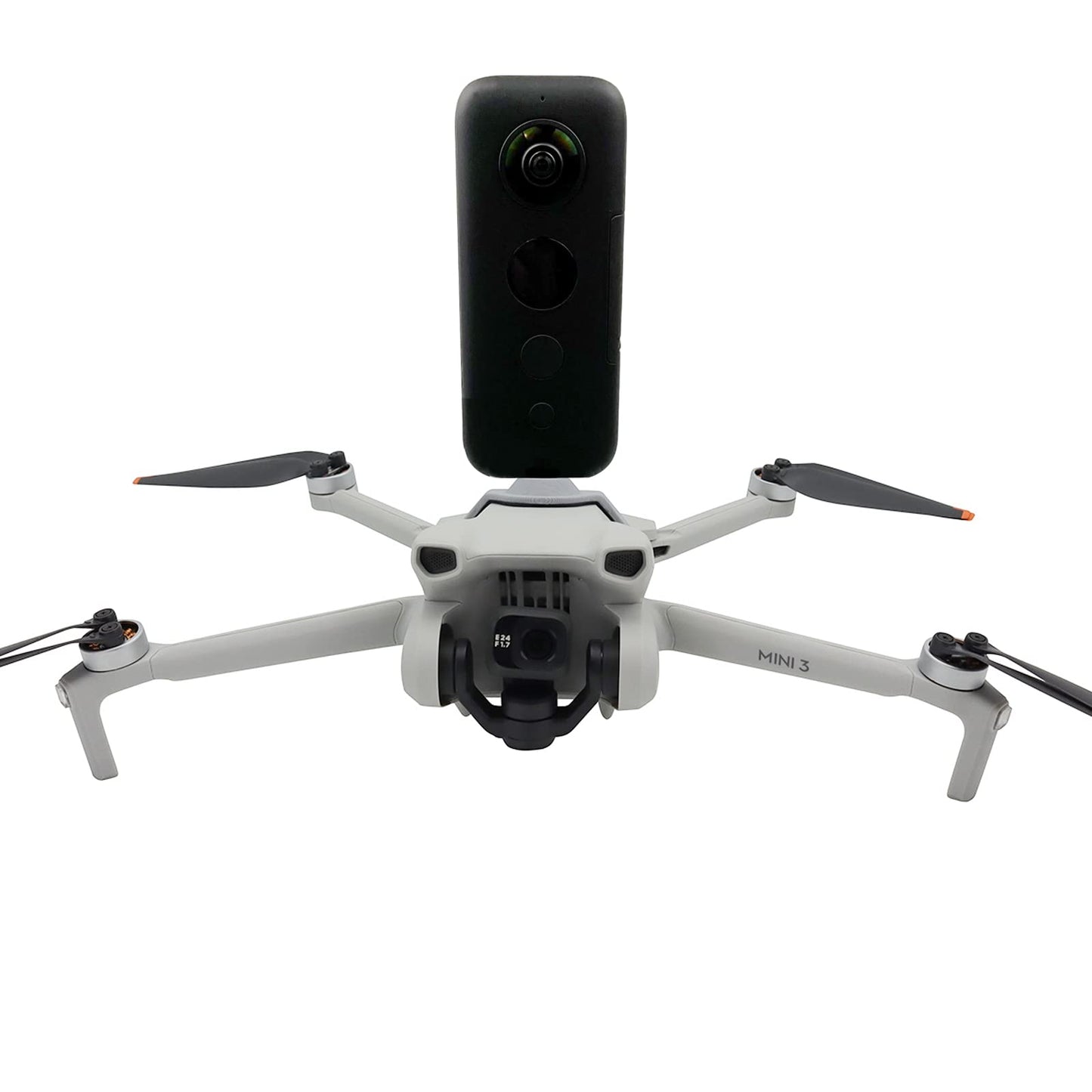 BTG Mini 3/Mini 4 3 Pro Drone Action Camera Mount Holder for DJI Action 4 3/Pocket 3 2/fimi Palm 1 2 / insta360 ONE X3 X2/ONE R/Night Light/Fill Light