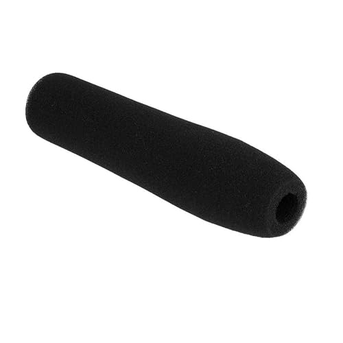 AKOAK 1pc x 12 cm Black Camera Microphone Windscreen Soft Foam Mic Cover Sponge for Shotgun Microphones for Audio-Technica, Azden, Ikegami, Panasonic