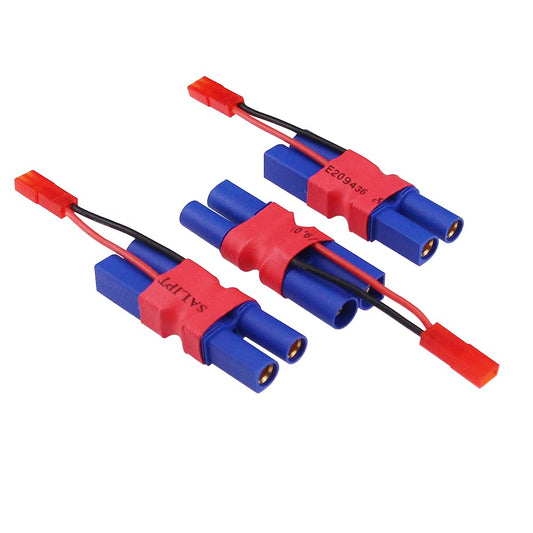 BDHI 3pcs EC5 Male to Female Connector with in-line JST Female 20awg 5cm Cable Parallel Power Adapter for Camera Gimbal(B173-3)