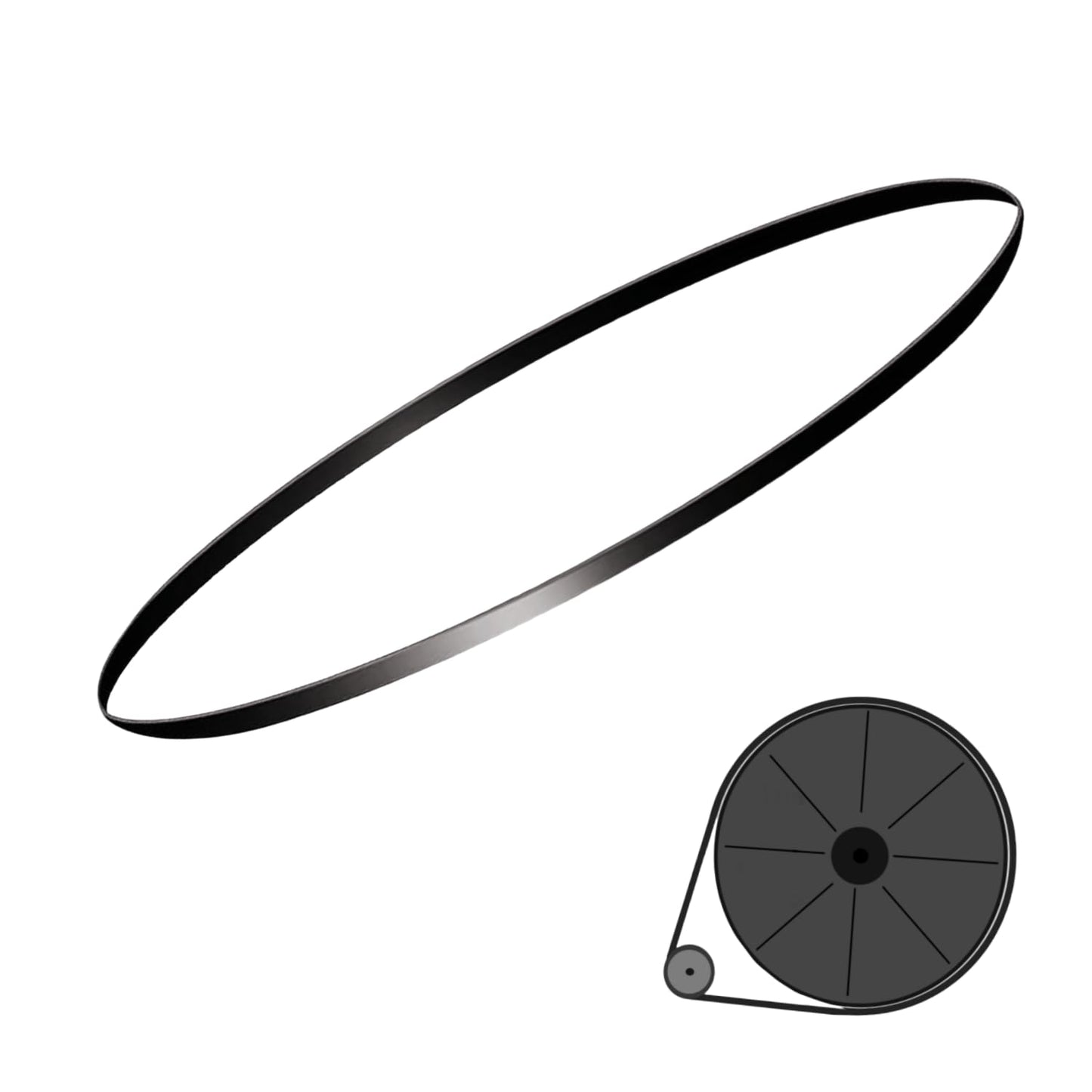 Turntable Belt Record Player Belt for Pioneer PL-450 PL-570 PL-590 PL-600 Rubber Turntable Drive Belt Replacement Part