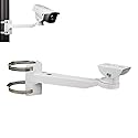 compcctv Universal Heavy-Duty Outdoor CCTV Security Camera Pole Mount Bracket Adjustable Universal Security Camera CCTV Security Camera Mount Bracket