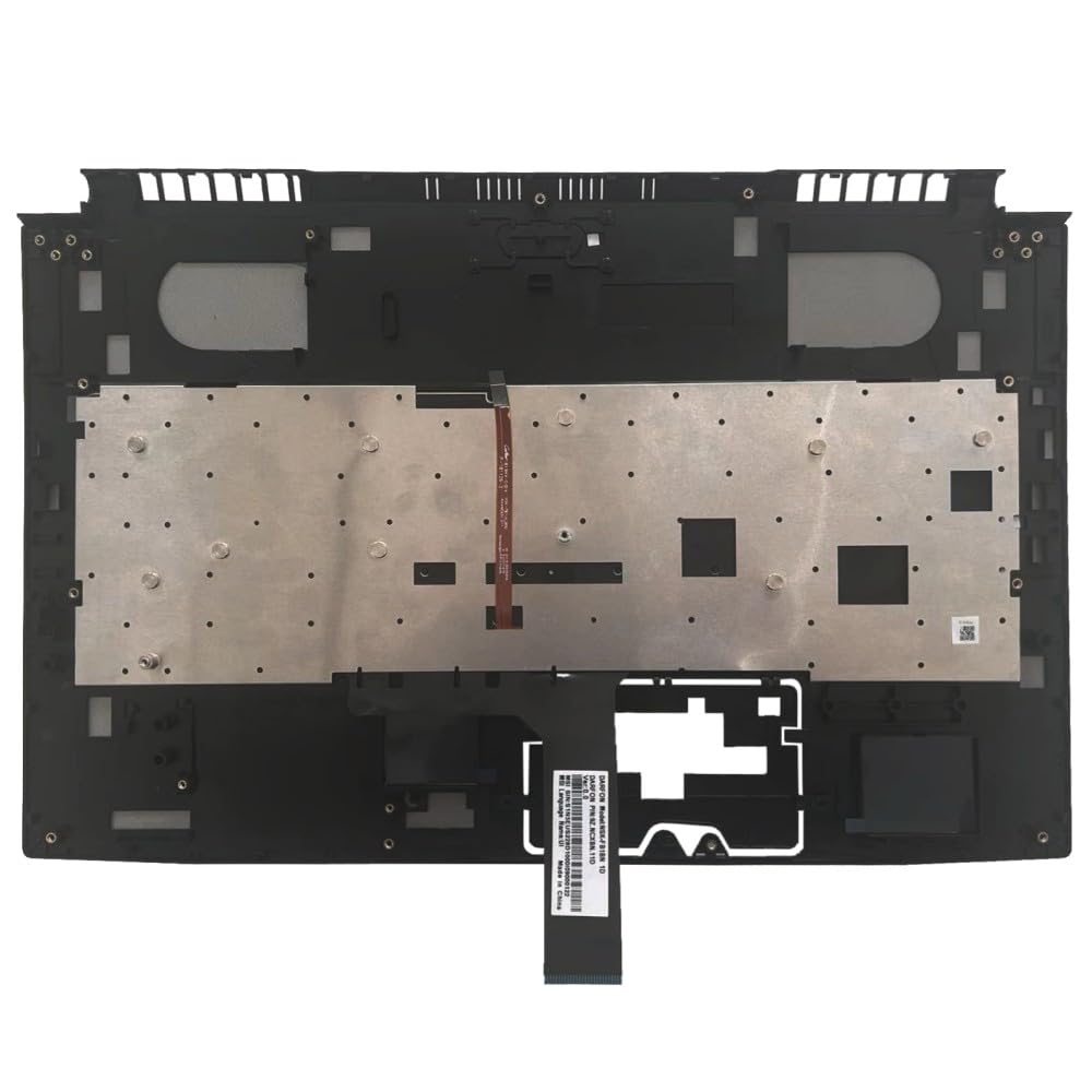 New Compatible Replacemen for MSI GF75 MS-17F1 MS-17F2 MS-17F3 MS-17F5(Palmrest Upper Cover Case Shell Red Font Backlit Keyboard 3077F3C211)