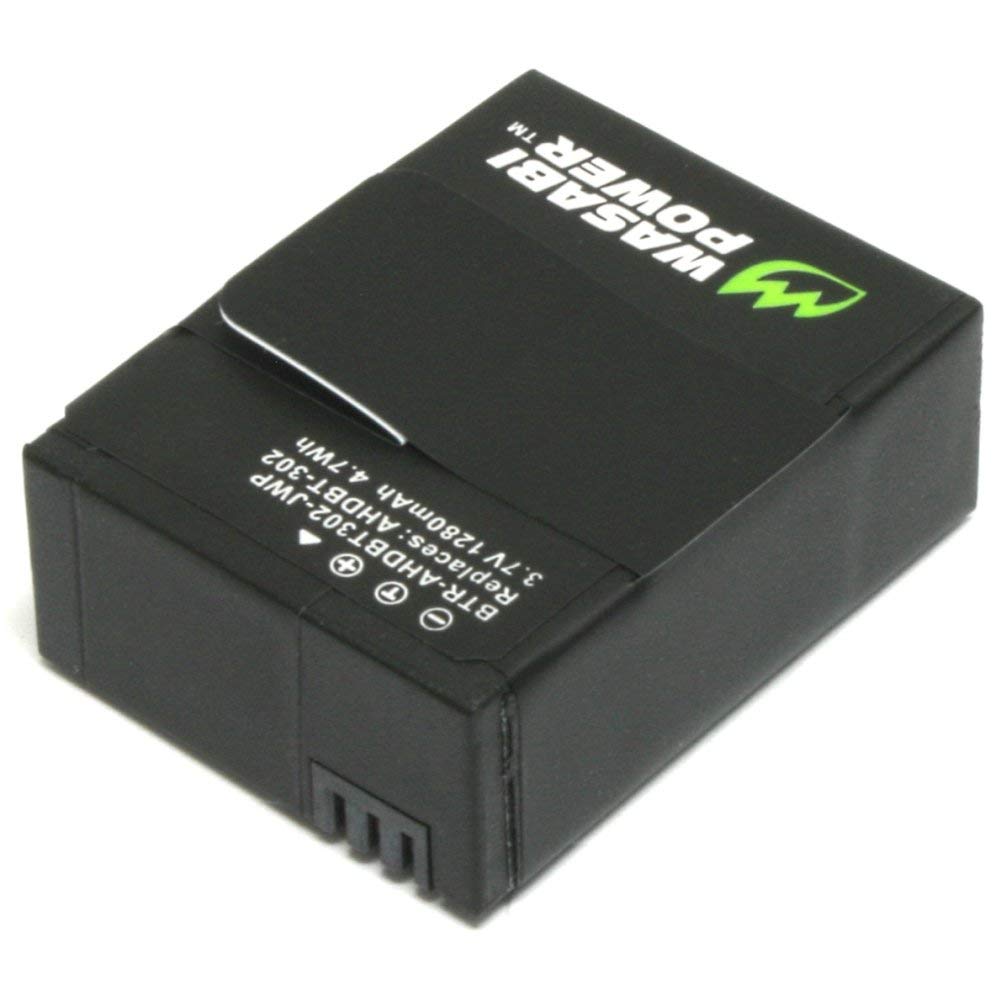 Wasabi Power Battery for GoPro HERO3, HERO3+ and GoPro AHDBT-201, AHDBT-301, AHDBT-302 (1280mAh)