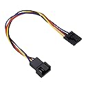 Wendry 5Pin to 4Pin Adapter Cable, 5Pcs 4Pin Extension Cable Interface Connector Converter Dedicated, Fan Adapter Cable for Dedicated Fans