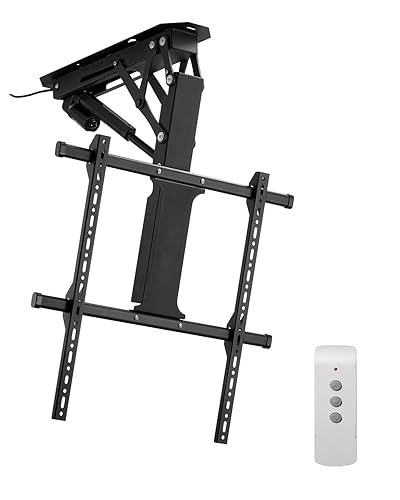 VEVOR Motorized Ceiling TV Mount, TV Wall Mount for 32 to 65 Inch TV, Electric Adjustable Ceiling TV Mount, Motorized Flip Down TV Mount Bracket