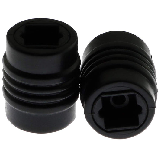 E-outstanding 2PCS Optical Cable Coupler Digital Audio Extension Adapter Female to Female Fiber Optic Extension Adapter