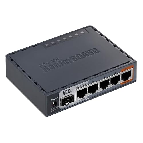 Mikrotik hEX S RB760iGS Router 5X Gigabit Ethernet, SFP, Dual Core 880MHz CPU