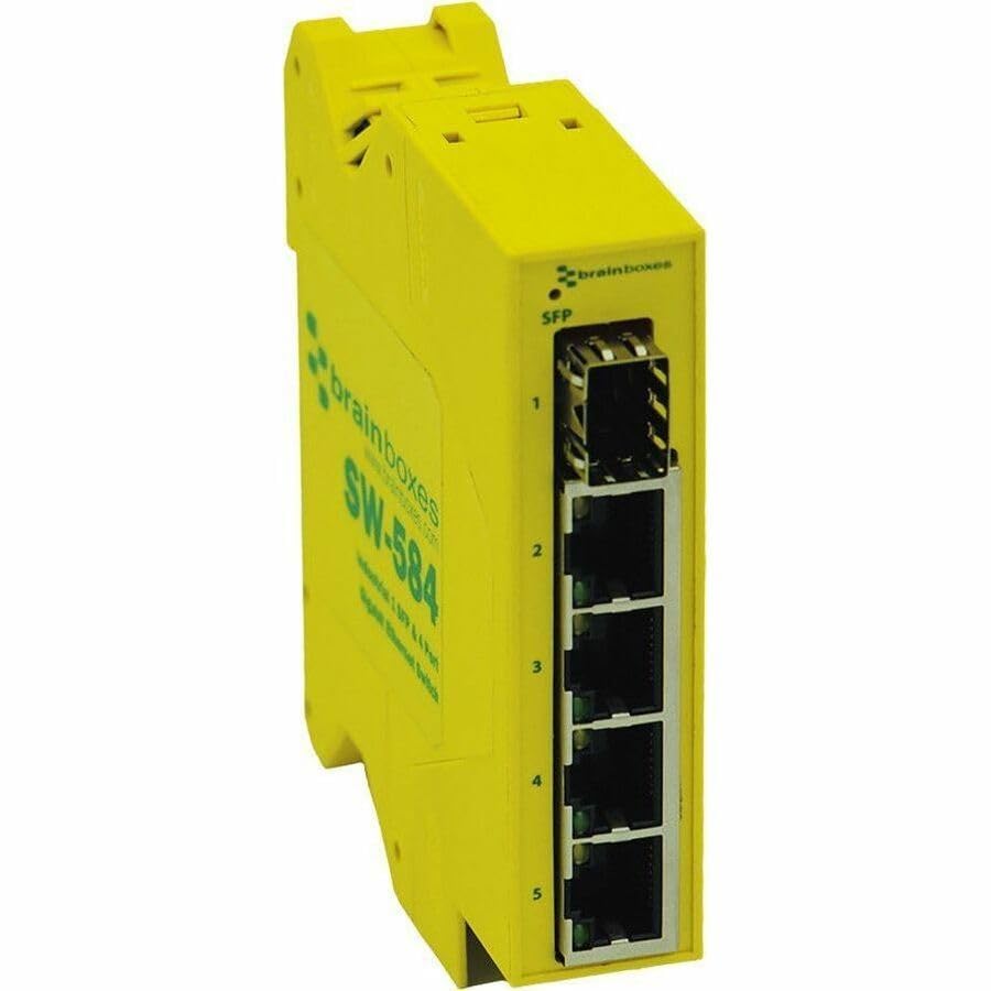 Brainboxes 1 SFP & 4 Port Gigabit Ethernet Switch