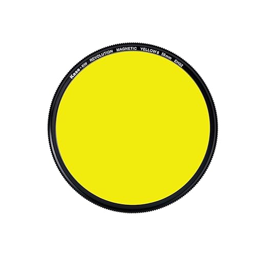 Kase Wolverine Revolution Yellow #8 Black & White Filter Magnetic Shockproof Tempered Optical Glass (58mm)