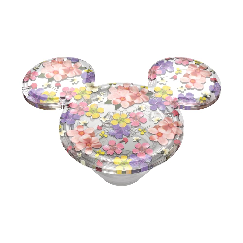 PopSockets Adhesive Phone Grip, Holder, Phone Stand, Disney - Translucent Mickey Cascading Flowers