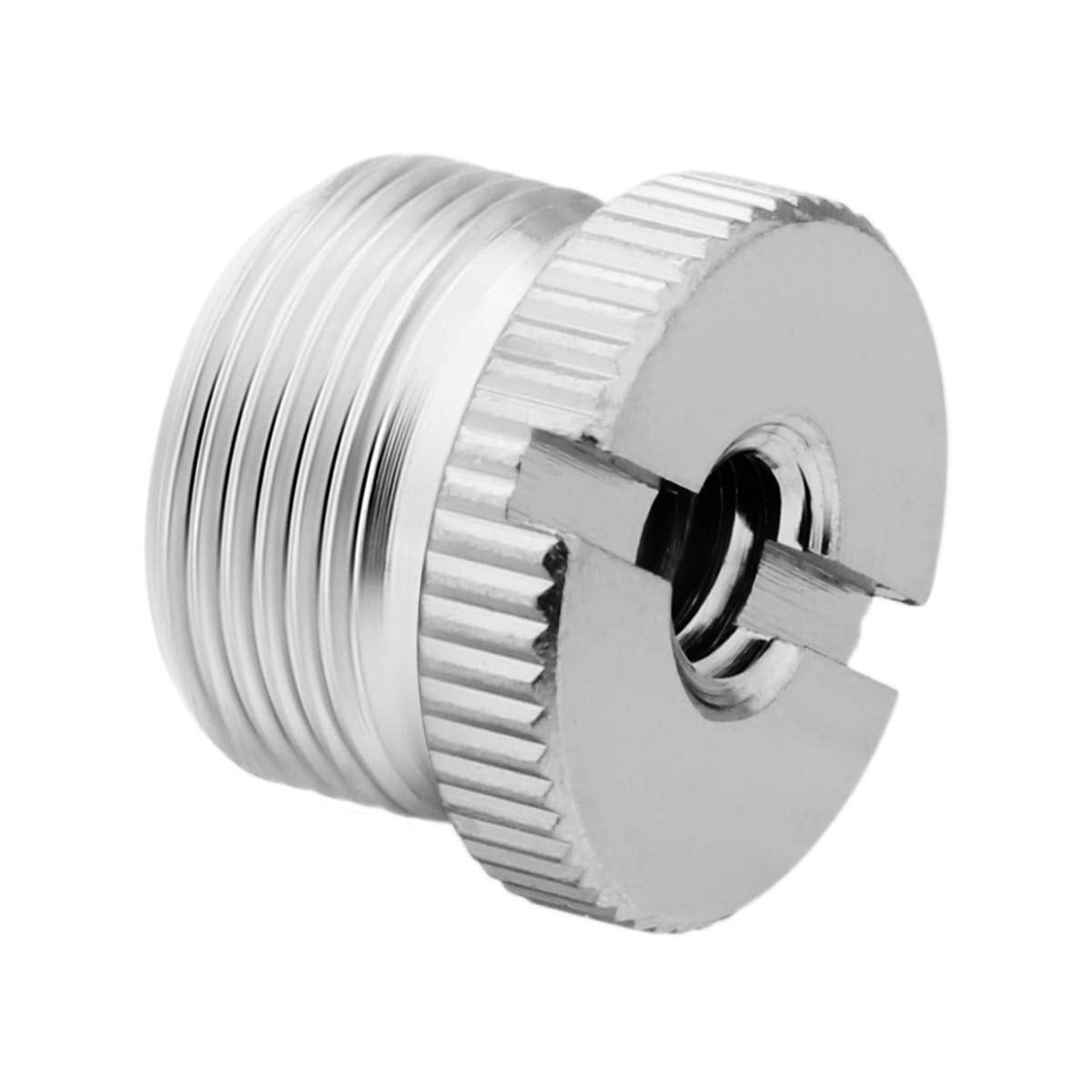 JOMLEY 1/4 to 5/8 Adapter, 1/4"-20 Female to 5/8"-27 Male Screw Thread Adapter for Camera Monitor Microphone Stand - 2 Pack