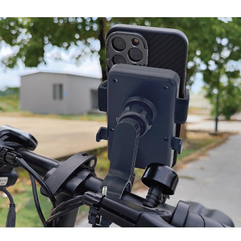 UltAlt 2 Pack Bike Phone Holder Handlebar Mount Clamps Replacement 17mm Ball Head Joint Stand Adapter for Motorcycle Phone Mount Holder Bicycle Handle
