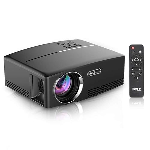 Pyle Multimedia Home Theater Projector - Portable HD 1080p LED with USB HDMI Digital Data System Projection for Entertainment Video Photo Game Full