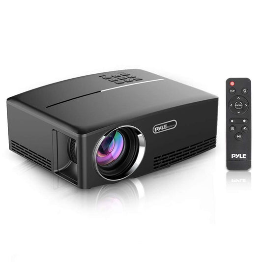 Pyle Multimedia Home Theater Projector - Portable HD 1080p LED with USB HDMI Digital Data System Projection for Entertainment Video Photo Game Full