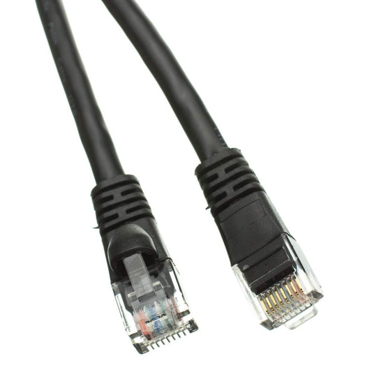 CableWholesale Cat6 UTP Ethernet Cable, Snagless Boot, PoE, 100 ft, Black