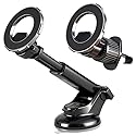 2026 Valentine's Day 3-in-1 Car phone holder?Windshield+AirVent+Dash?Car Phone mount [Strongest Suction & Stable Clamp Arm] 360° Adjustable cell phone