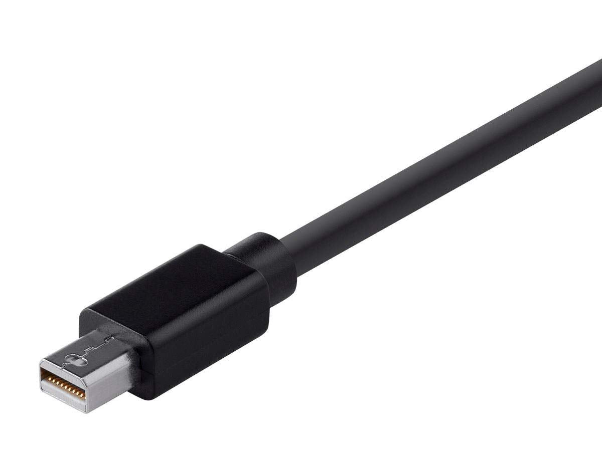 Monoprice Mini DisplayPort 1.to DVI Adapter - Passive Adapter, Single Direction, 0.5 Feet, Black