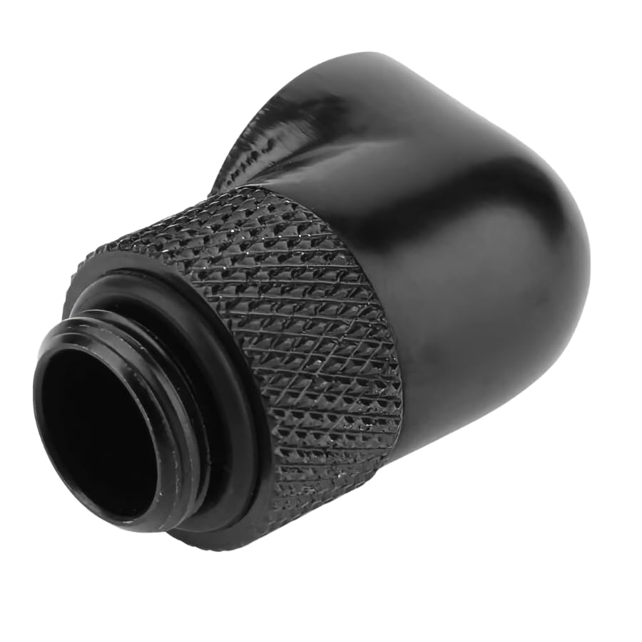 dracaena.io 2 Pack G1/4" 90° Rotary 360° Swivel Fitting, Male to Female Extender Adapter for PC Water Cooling Loop, Computer Liquid Cooling Fittings