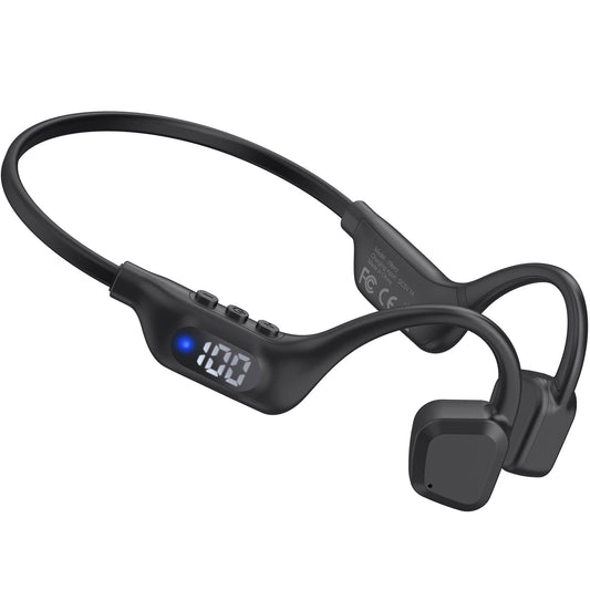 Arciea Bone Conduction Headphones, 14H Playtime Bluetooth 6.0 Open-Ear Earbuds with Mic, IPX5 Waterproof Lightweight Headset, Wireless Sport Earphones