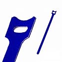NavePoint 10 Inch Hook and Loop Reusable Strap Cable Cord Wire Ties 50 Pack Blue