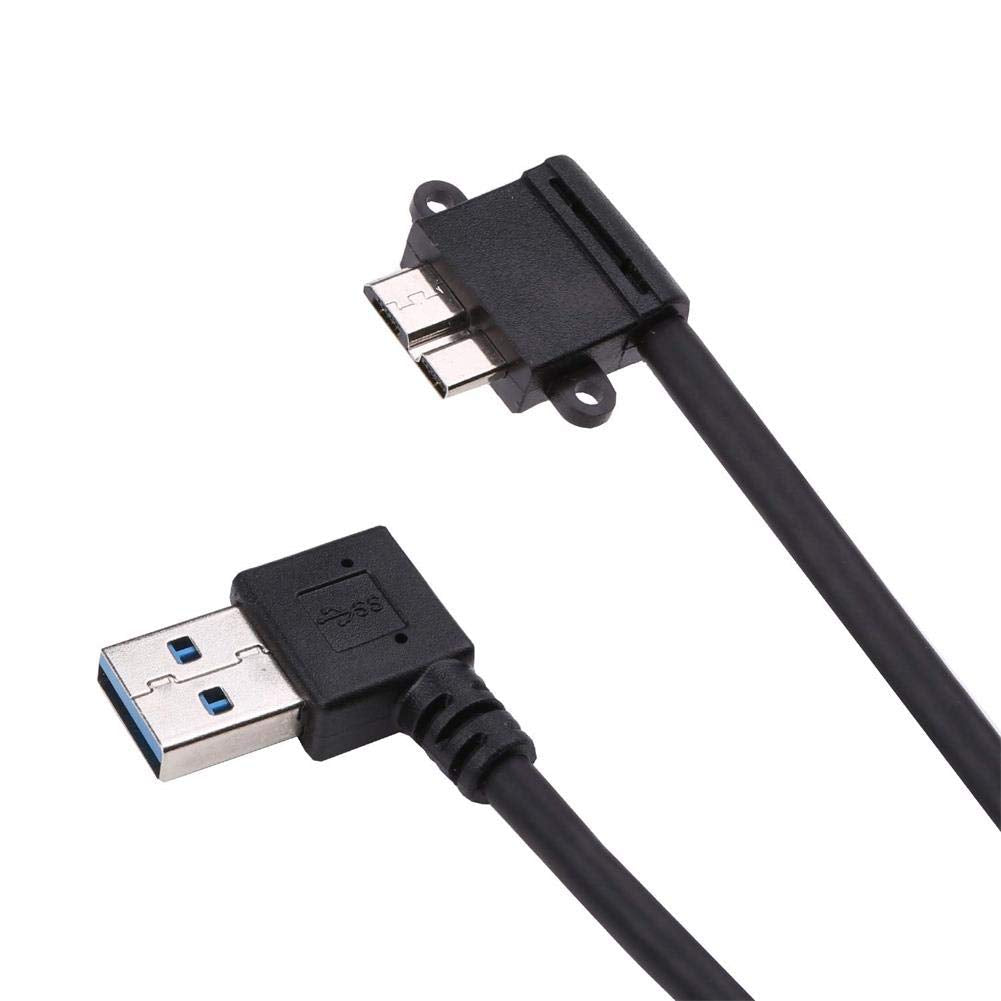 USB 3.0 Micro B Right Angle Cable for BlackBerry Passport, Seagate & Toshiba External Hard Drives