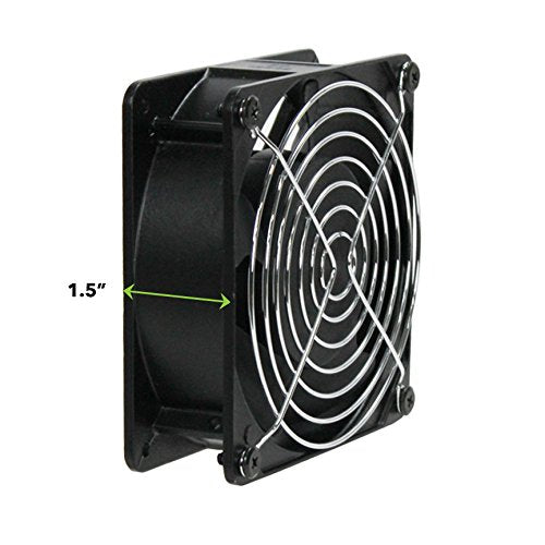 Navepoint AC Fan Kit for Server Rack Cabinet Computer Case 12 cm, 110V