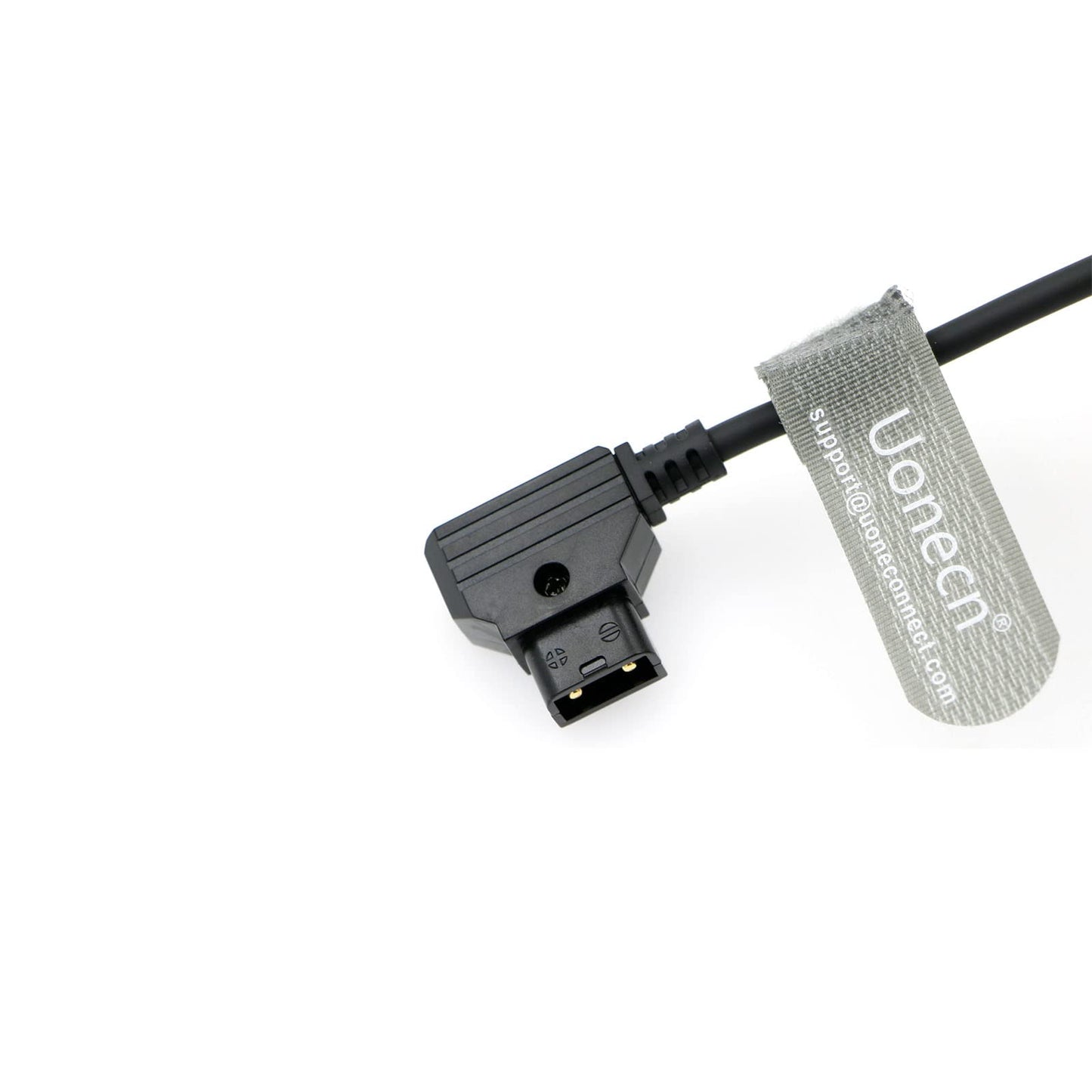 Uonecn for Anton Bauer Power Cable for Zacuto Gratical Eye Viewfinder D-Tap to Rotatable Right Angle 2-Pin Male Cord