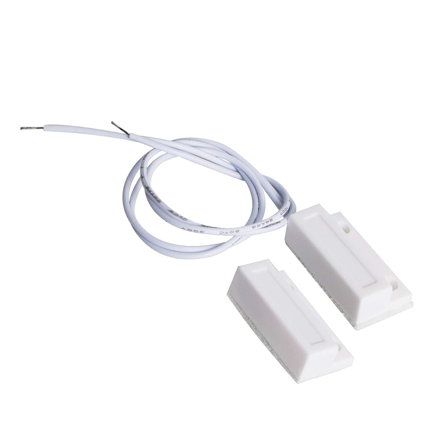 Aoje-Link RC-38A NC Wired Magnetic Door Switch Window Sensor Alarm for Home Security Access Control and Burglar Alarm Systems White 4pcs